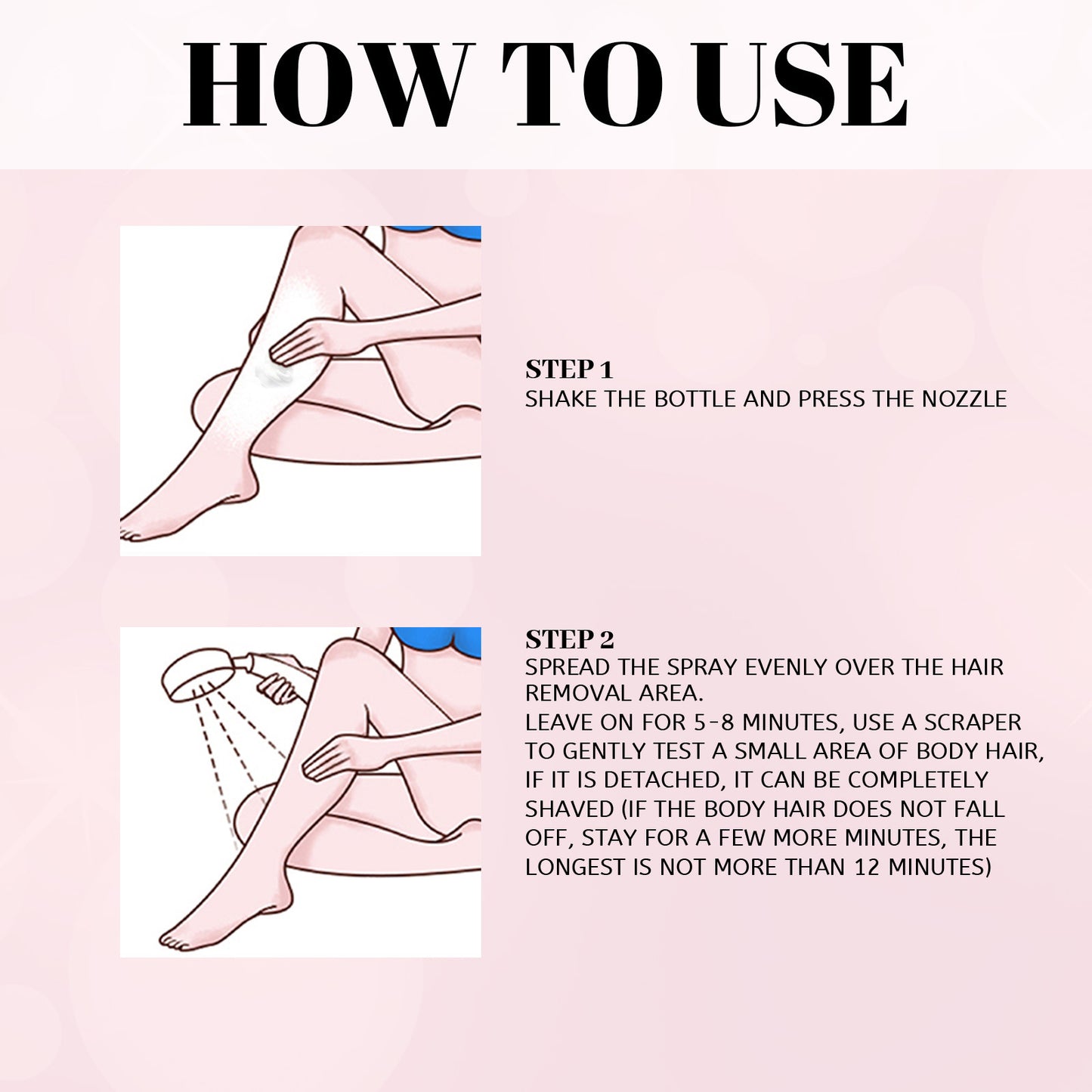 30ml 100ml Hair Removal Spray Depilatory Armpit Hair And Legs Hair Foam Mousse And Removal Is Gentle Hair Cream Spray Non-irritating