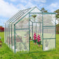 6X10FT Polycarbonate Greenhouse With Raised Base, Anchor, Heavy Duty Walk-in