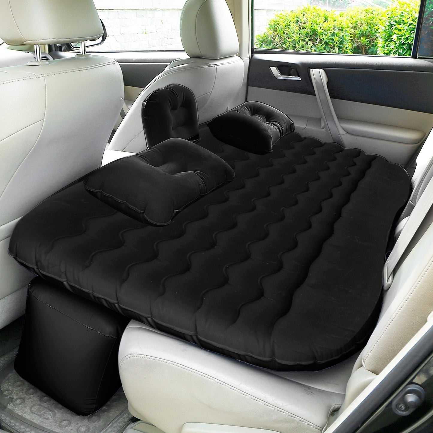 1Pc Car Air Mattress Bed Inflation Car Mattress Bed Portable Travel Camping Sleep Mat Car Inflation Bed For Trip