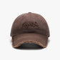 Letter Three-dimensional Embroidery Soft Top Burr Men's Baseball Cap