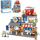 4 PACK BRICK BUILDING KIDS SET, 2969 PCS BUILDING BLOCK SET JAPAN STREET BUILDING PLAYSET GIFTS. -No Delivery On Weekends - Prohibition Of Sales Platforms Such As Temu And Walmart