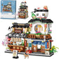 4 PACK BRICK BUILDING KIDS SET, 2969 PCS BUILDING BLOCK SET JAPAN STREET BUILDING PLAYSET GIFTS. -No Delivery On Weekends - Prohibition Of Sales Platforms Such As Temu And Walmart