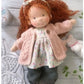 Handmade Plush Doll Golden Curly Girl Finished Product