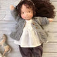 Handmade Plush Doll Golden Curly Girl Finished Product