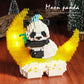 1288PCS Moon Panda Building Block Sets With LED Light, Mini Blocks Building Sets For Adults, Animal Night Lamp, Panda Night Light, DIY Bricks Gift For Adults