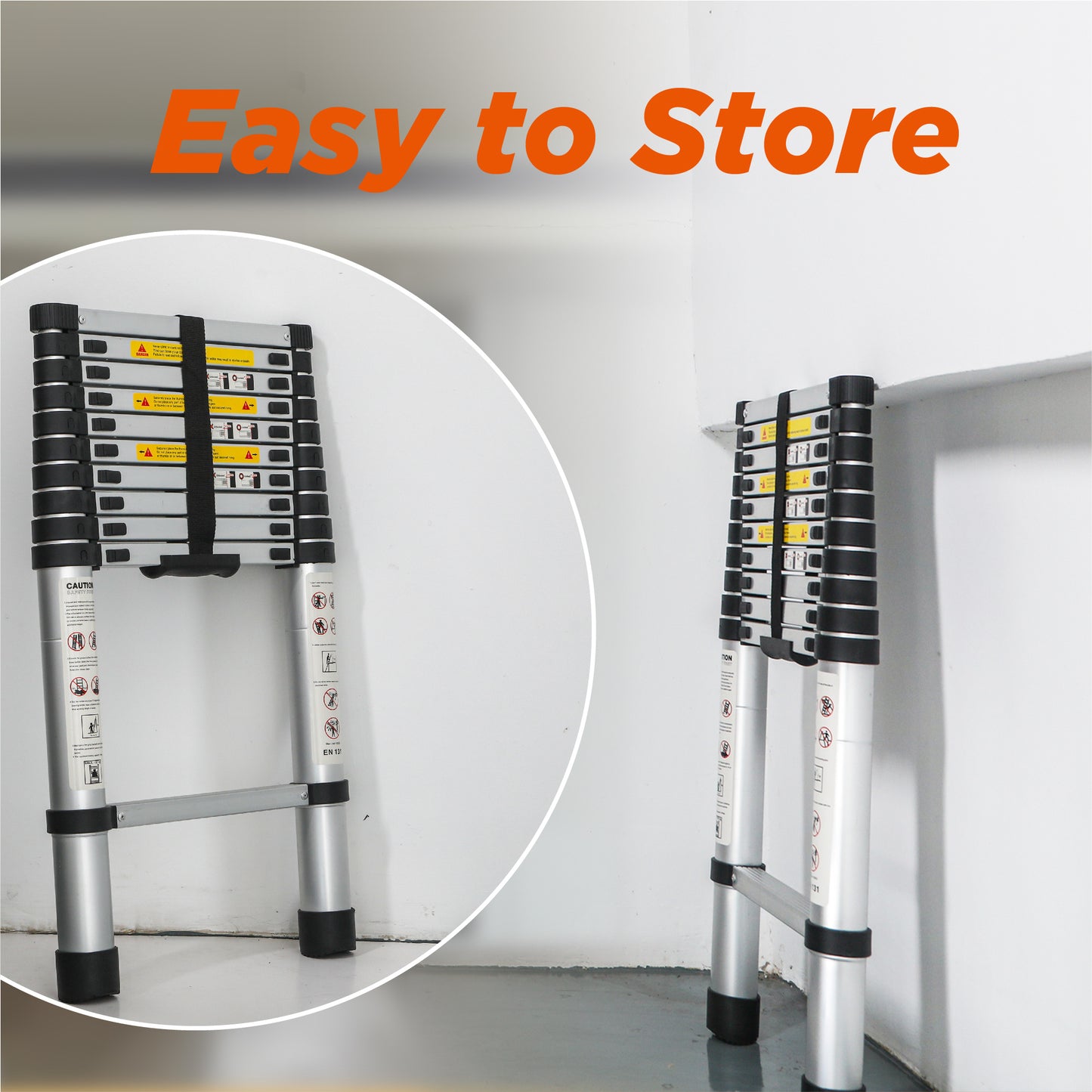 Aluminum Telescoping Ladder For Outdoor Work