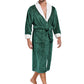 RONGTAI Men's Plush Long Bathrobe, Soft And Warm, Full Length, Shawl Collar, Fleece