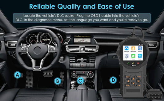 Automotive OBD2 Scanner OBD Code Reader Car Check Engine Fault Diagnostic Tool