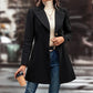 Women's Winter Overcoat Lapel Collar Single Breasted Outerwear Long Pea Coat
