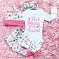 4PCS Newborn Kids Baby Girl Outfits Clothes Romper Bodysuit Pants Outfits Set