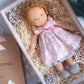 Handmade Plush Doll Golden Curly Girl Finished Product