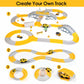 1Pc 340Pcs Construction Race Track Set Kids DIY Construction Toys STEM Flexible Car Track Playset Gift For Toddlers Boys Aged 3 4 5 6 Year Old