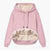 Autumn And Winter Warm Lamb Fleece Pocket Hooded Sports Sweatshirt Jacket For Women