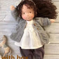 Handmade Plush Doll Golden Curly Girl Finished Product