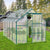 6X10FT Polycarbonate Greenhouse With Raised Base, Anchor, Heavy Duty Walk-in
