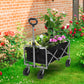 Silver Frame Oxford Cloth Garden Folding Cart