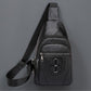 Men's And Women's Retro Leather Crossbody Bag Chest Bag